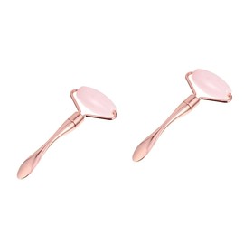 Baluue 2pcs Facial Roller Slimming Anti-aging Massage Tool for Skin Tightening Portable Jade Roller for Lifting for Relaxation