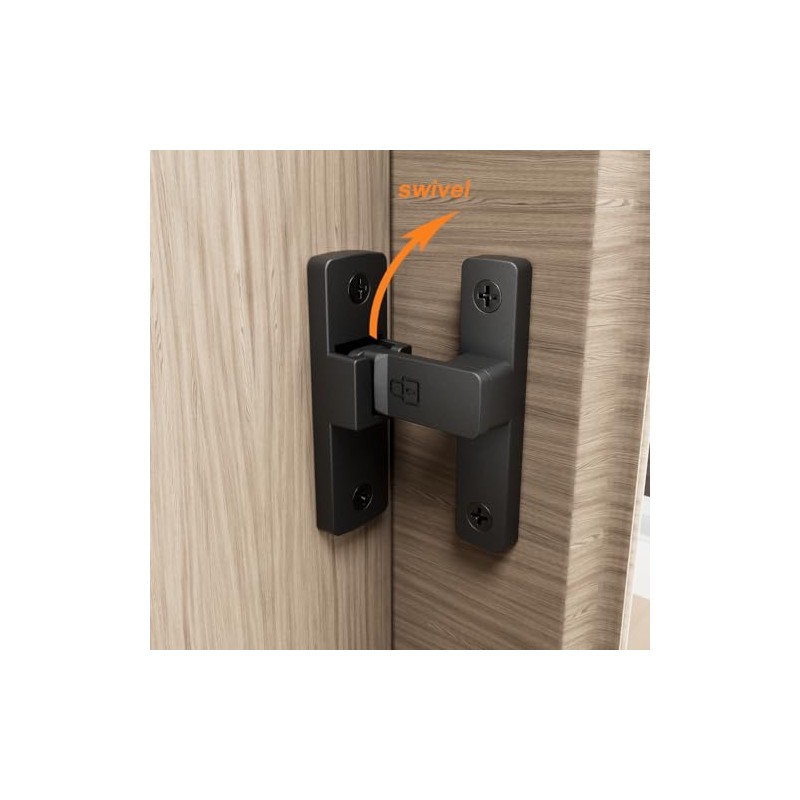 ETEKJOY Heavy-Duty Flip Latch Lock 90/180 Degree Sliding/Swinging Door Lock