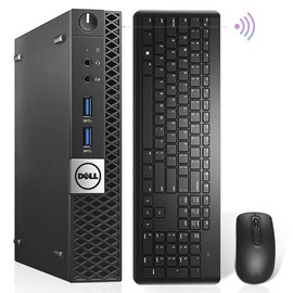 Dell Optiplex 7040 Micro PC, Intel Core i5-6500T, 16GB RAM, Windows 10 Pro, Dual 4K Monitor Support, WIFI 6E, Bluetooth 5.2 (Renewed)