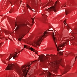 Candy Envy - Red Wrapped Buttermints - 13 oz. Bag - 100 Individually Wrapped Red Candy Mints