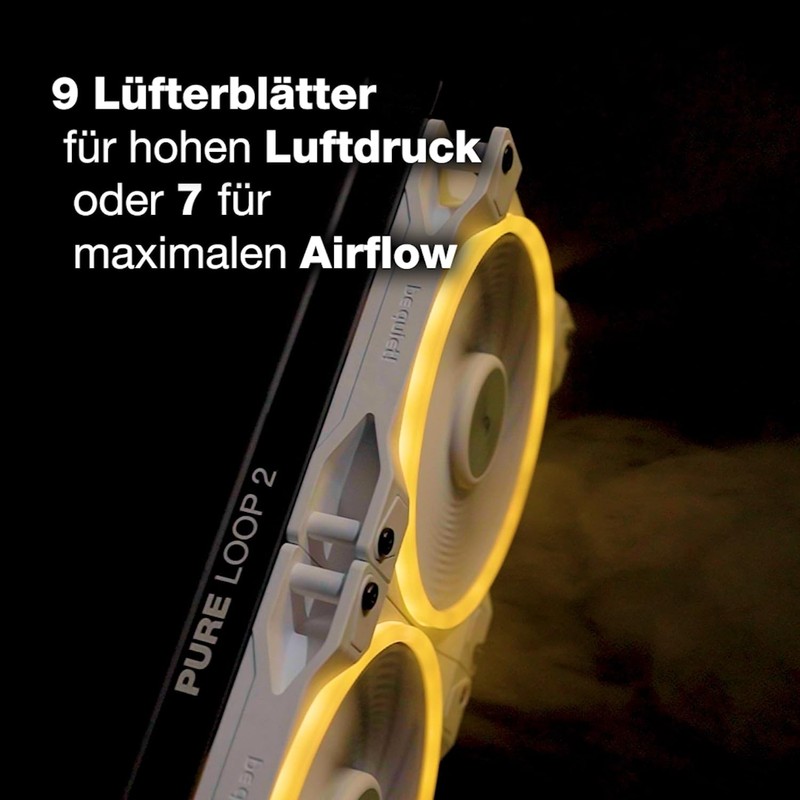 be quiet! Light Wings White 120mm PWM high-speed Triple Pack