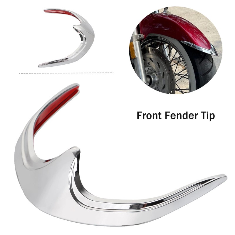 Unbranded Chrome Front Fender Tip Trim For Honda VTX1300 S