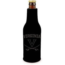 Kolder Virginia Cavaliers 2-Pack Zipper Bottle Tonal Black Beverage Insulator...