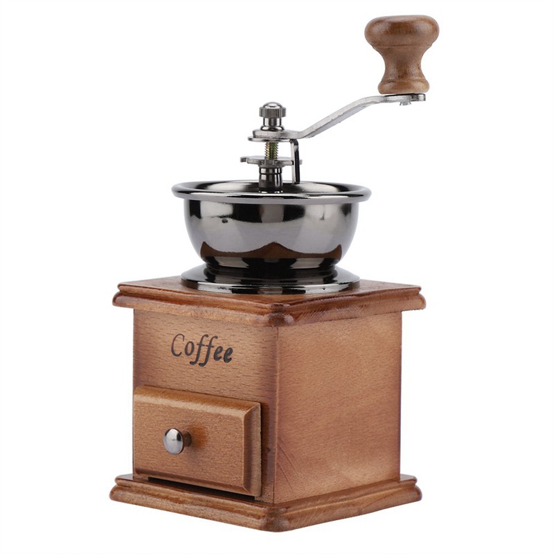 1Pcs Retro Design Coffee Bean Hand Grinder Manual Mini Mill