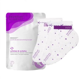 Barefoot Scientist Gentle Deep Peel Foot Exfoliant Booties for Sensitive Skin Renewal