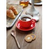 Sweese 406.404 Porcelain Stackable Cappuccino Cups with Saucers and Metal