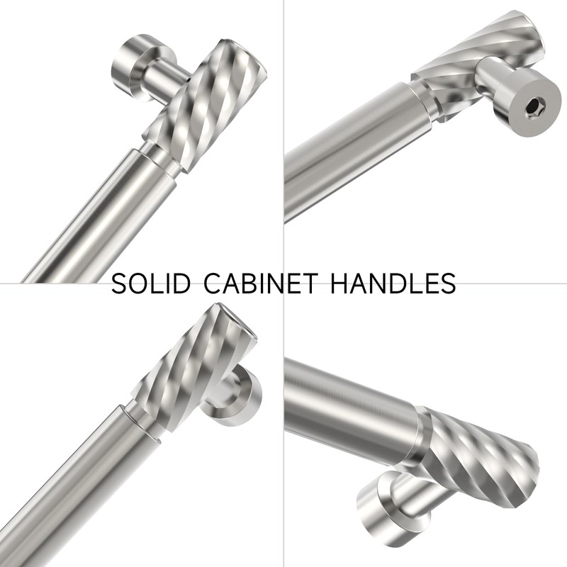 FILTA 10 Pack Brushed Nickel Cabinet Handles 3.75 Inch(96mm) Cabinet