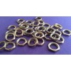 LOT OF 5 brass plate steel HEX NUTS LAMP PARTS