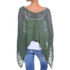 JOPHY & CO. Women Ladies Knitted Mesh Poncho Off Shoulder