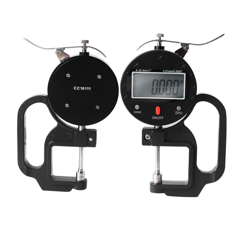 Digital Thickness Gauge High Accuracy Electronic Micrometer Thickness Meter 0.0005in