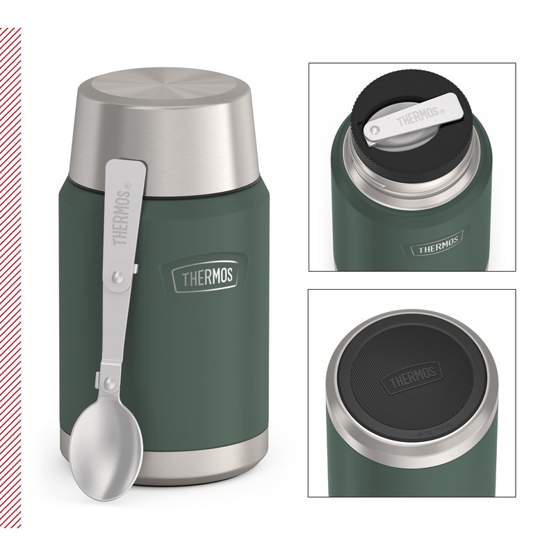Thermos ICON Food Jar 0.71 L, Green/Forest Matt, Food Jar,