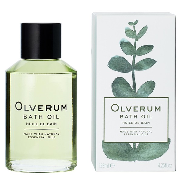 Olverum Bath Oil – Luxury Muscle Soothing Bath Oil – Highly Concentrated Blend of Pure Essential Oils – Best Relaxing Bath Oil Women and Men – Natural Vegan Green Wellness (125ML)
