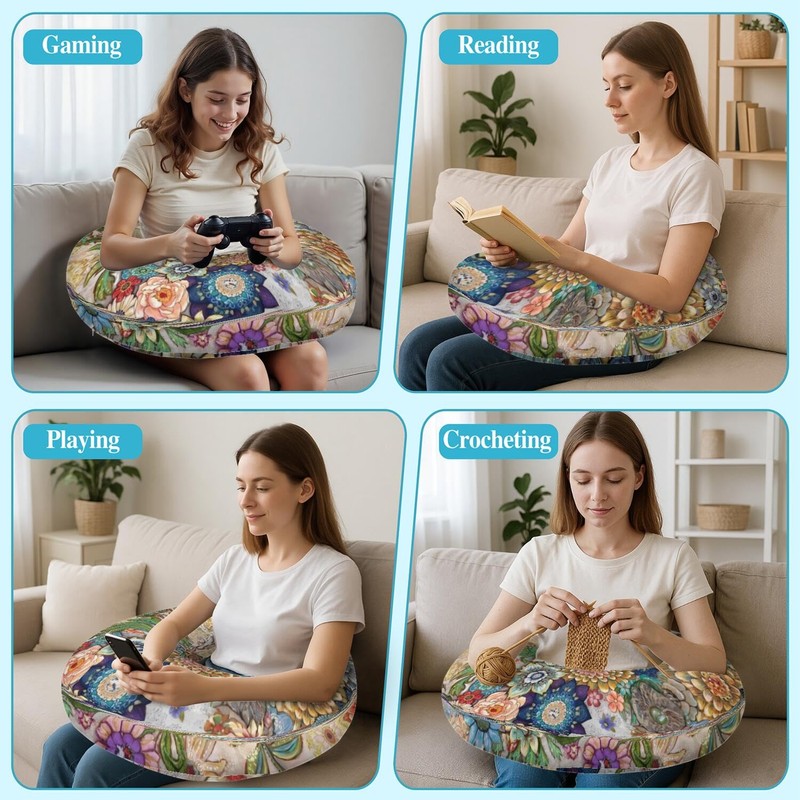 Queen Hero Lap Pillow for Reading & Gaming Lap Desk