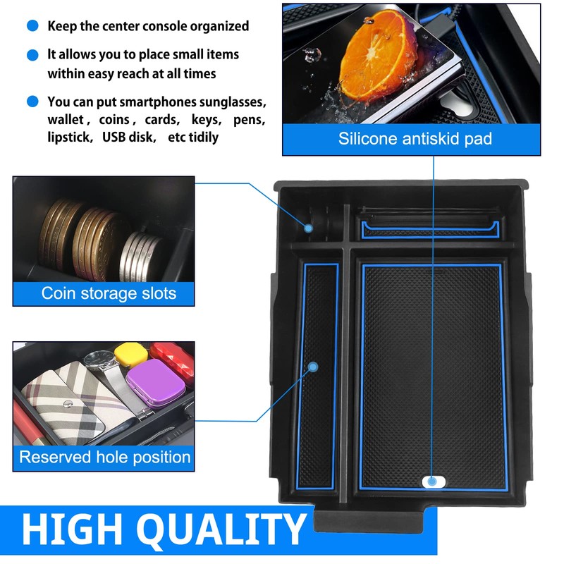 SHAOHAO For 2024 2025 Hyundai Palisade Center Console Organizer Tray