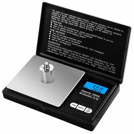 Precision Pocket Scale 1000g x 0.1g, Elite Digital Gram Scale Small Food/Jewelry Scale Ounces/Grains Scale, Easy to Carry, Great for Travel,Backlit LCD, Stainless Steel