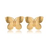 Butterfly Earrings Sterling Silver Butterfly Stud Earrings for Women 14k