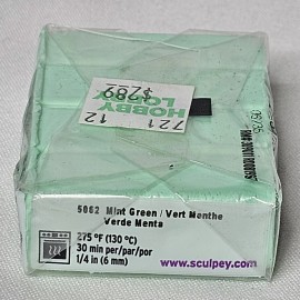 Sculpey Premo Sculpey 2oz Polymer Clay 5062 Mint Green 30 Min 275°F Bake Modeling