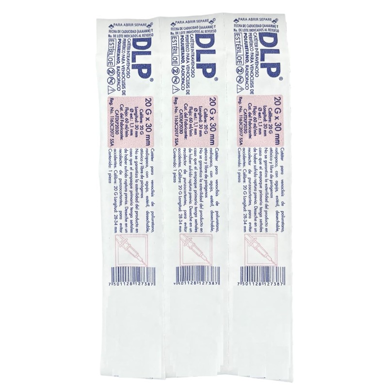 Cateter Intravenoso Periférico Para Venoclisis De Poliuretano (20 G x