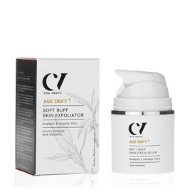 Age Defy+ Soft Buff Skin Exfoliator 30ml | Natural & Organic Anti-Ageing Face Scrub by Cha Vøhtz | Purifying Facial Exfoliator for Mature Skin | Paraben Free & Ethyl Alcohol Free | Cruelty Free
