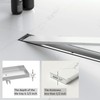 Sharpeye 32 Inch Linear Shower Drain with Tile Insert Grate,