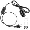 DiCUNO E26 Hanging Lantern Extension Cord Cable, Light Socket On