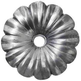 IAM DESIGN Railing Rod Rosette Diameter 95 mm Made of Wrought Iron - Decorative Element for Stair Railings, Wrought Iron