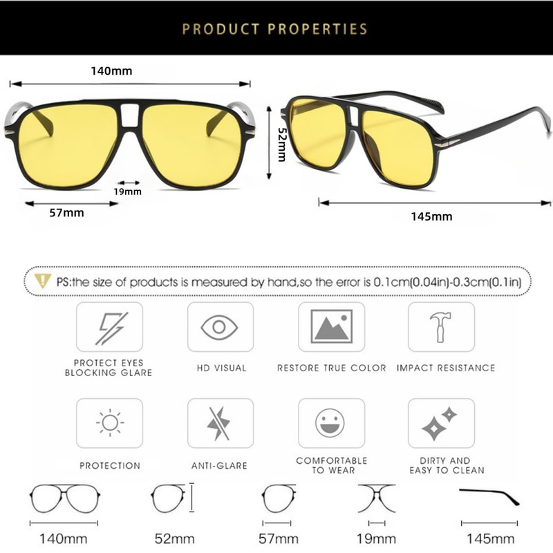 QVKUUT Retro Rectangular Sunglasses for Men and Women Rectangle Retro