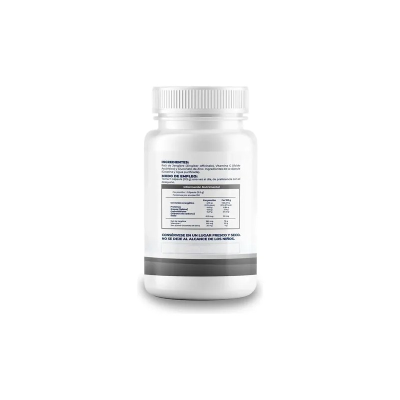 Naíma Zinc 500mg C/ Vitamina C y Jengibre 100 Cápsulas