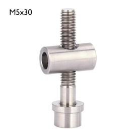 M5x30/35/40mm Bicycle Seatpost Screw Titanium Alloy Seat Post Bolt Seatpost Bicycle Cycle Bolts Round Head Screw for Bicycle Replacement Accessory(M5x30-Titanium)