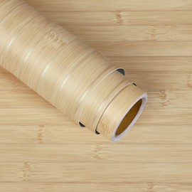 VaryStyle Light Wood Contact Paper Peel and Stick Countertop Waterproof Vinyl Wrap Wood Grain Contact Paper for Cabinets and Drawers Shelf Liner Removable Wooden Plank Wallpaper for Kitchen 15.7"x118"