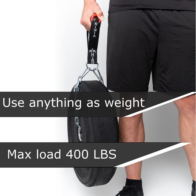 VIKINGSTRENGTH Farmers Walk Handles, Strongman Equipment in Pair + t-bar