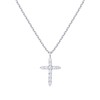 PAVOI 14K White Gold Plated Faith Necklace for Women |