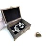 1 Set Jewellery Box Antique Lock Latch Hasp Hinges Handle