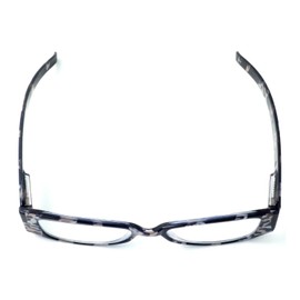 Calabria 760 Leopard Animal Print Reading Glasses +3.00 Silver Women's Trendy Readers Designer Chic Eyeglass w/Slip-In Case