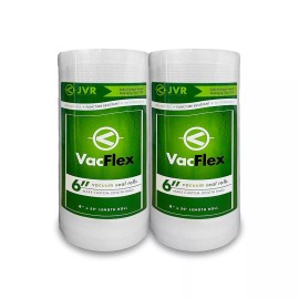VacFlex - 6" x 50' Premium Vacuum Sealer Rolls (2 PACK)
