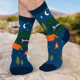 VICRAZY Camping Gifts for Men, Women - Cool Gifts for Campers - Camping Socks, Camping Gear, Camper Accessories, Camping Stuff - Stocking Stuffers for Men, Women