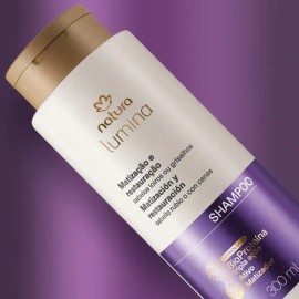 Shampoo Matizador para Cabellos Rubios y Canosos Lumina - 300ml                                                                                       