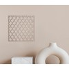 Lattice Panel with a Roof Shingle Design MDF Home &