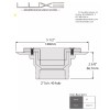 DreamDrains Drain Base - 2" PVC Linear Drain Base with