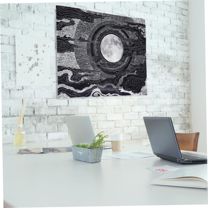 Ciieeo 1Set Black Wall Tapestry Elegant Hanging Carpet for Party