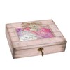 Cottage Garden Granddaughter Sparkle Blush Pink Distressed Locket Music Box