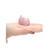 JSDDE Rose Quartz Crystal Cat Figurine for Cats Lovers Cute