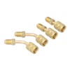 4Pcs 1/4SAE to 5/16SAE Conversion Head Refrigerant Charging Adapter for