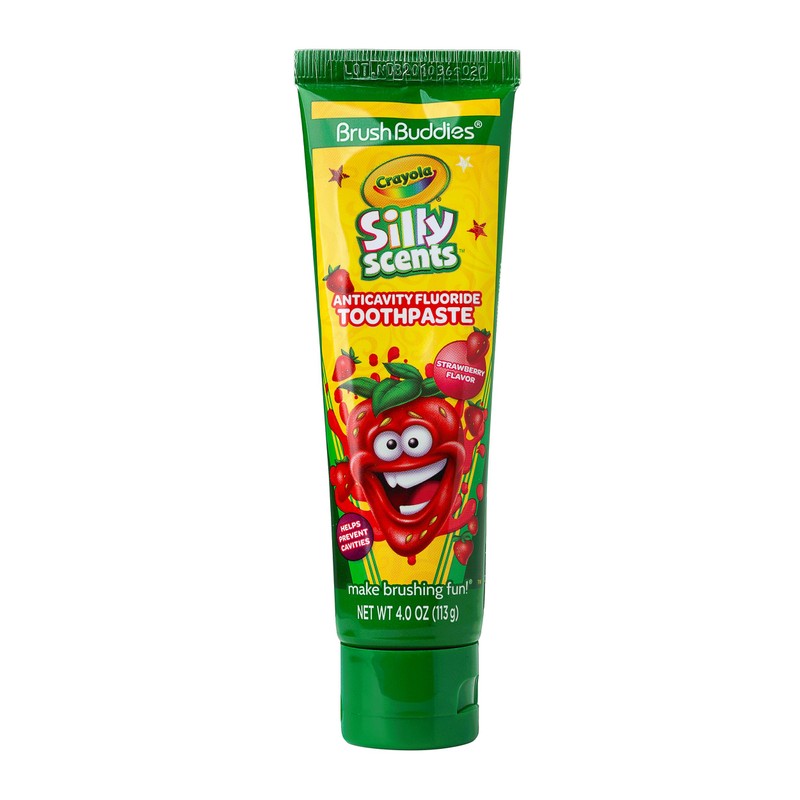 Brush Buddies Crayola Silly Scents Flavored Kids Toothpaste with Fluoride,