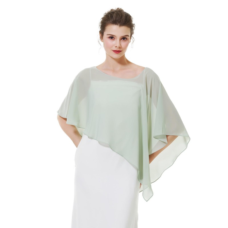 Beautelicate Women's Stole, Shawl, Wedding Bolero, Wedding Shawl, Lightweight Chiffon,