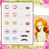 FINGERINSPIRE Facial Features Stencils 11.7x8.3 inch Plastic Eyes Stencils Large
