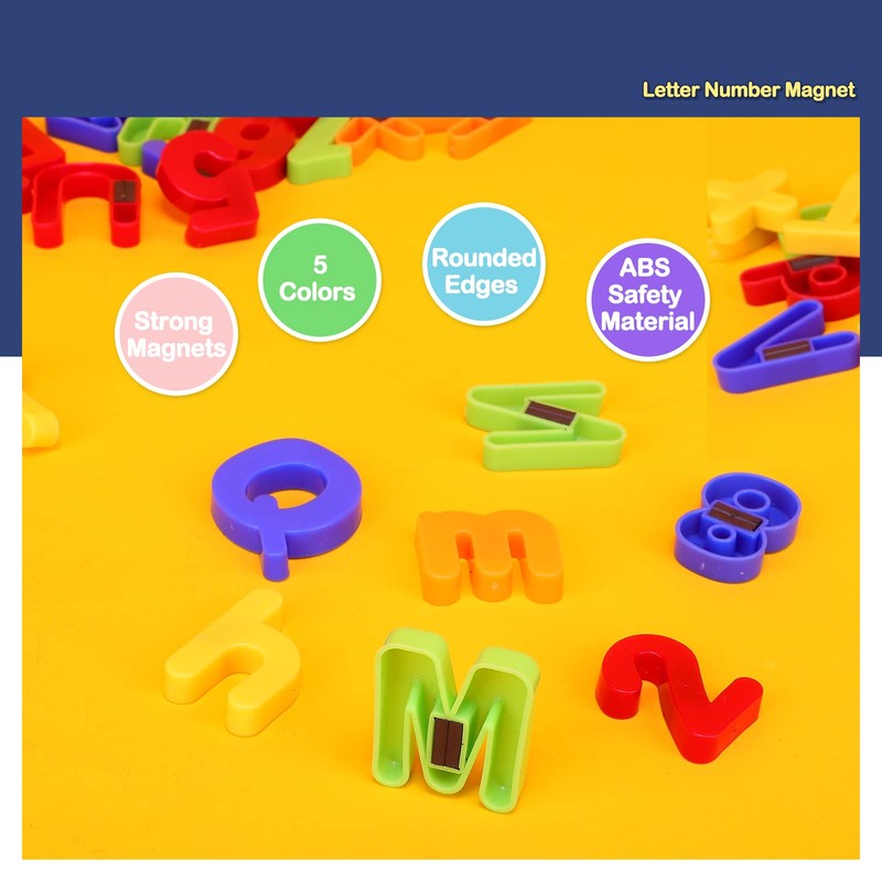 kramow 106 PCS Magnetic Learning Letters and Numbers, Alphabet Magnets
