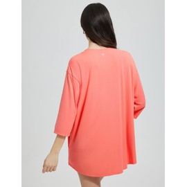 baleaf Women's Beach Cover Up UPF 50+ 2025 Lightweight Cardigan 3/4 Sleeve Sun Shirts SPF Sun Wrap with Pocket, Pink, Medium