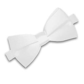 Soul-Cats® Children's Bow Tie Pre-Tied Adjustable Wedding Communion Youth Initiation, White