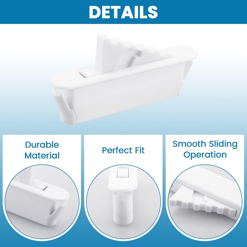 6 pcs 1714WHITE Window Sash Vent Stops